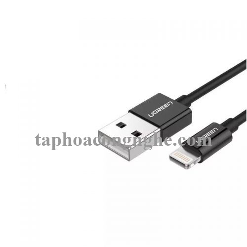 Ugreen 40984 0.5M màu Đen Cáp Lightning sạc + truyền dữ liệu cho iPhone US199 30040984